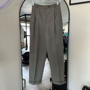 Vintage Austin Reed Black and White Checkered Skirt